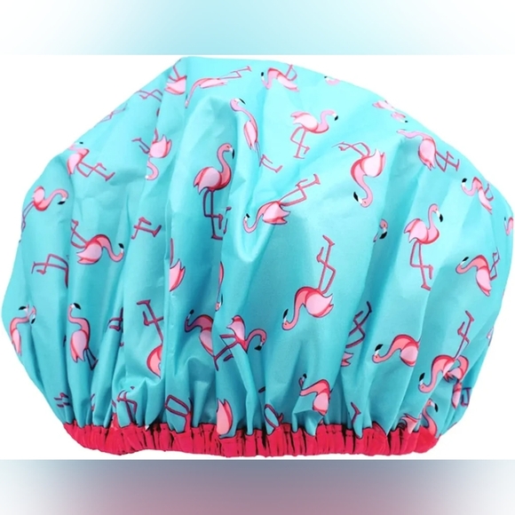 Reusable Shower Cap & Bath Cap & Lined, Oversized Waterproof Shower Caps Large - Picture 2 of 9